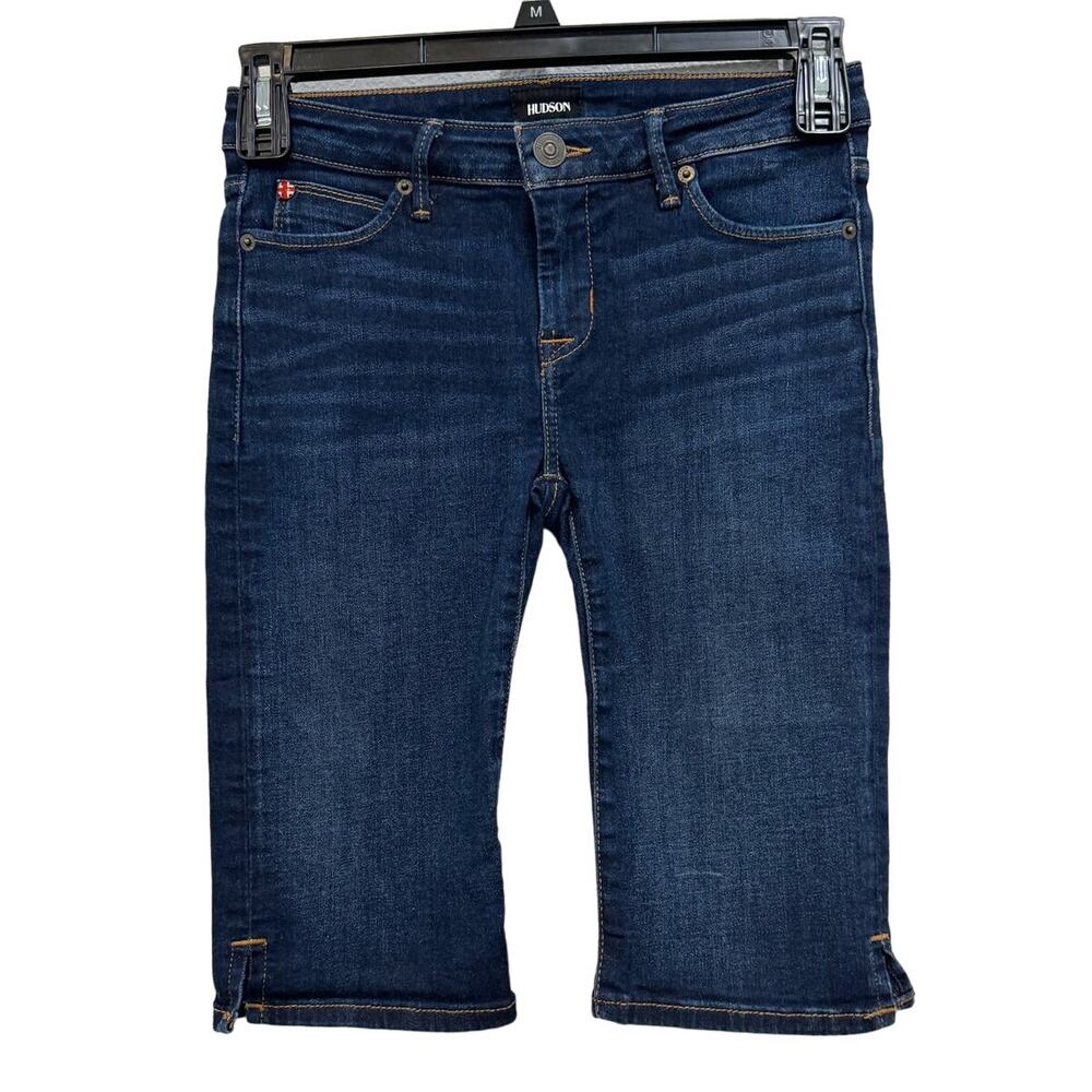 HUDSON $145 Viceroy Knee Length Shorts Dark Wash Size 27 - Picture 3 of 11